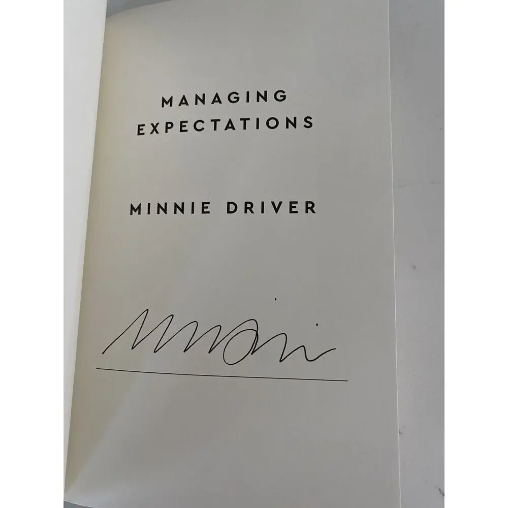 Minnie Driver AUTOGRAPHED/SIGNED Managing Expectations Book ✍️ Hard Cover